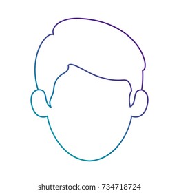 young man head avatar character