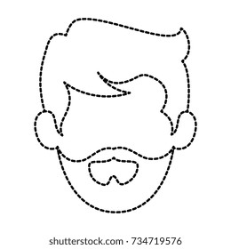 young man head avatar character