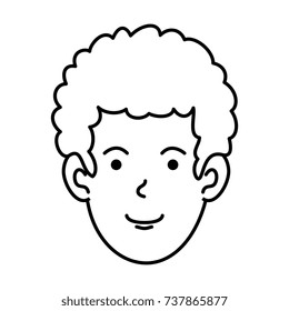 young man head avatar character