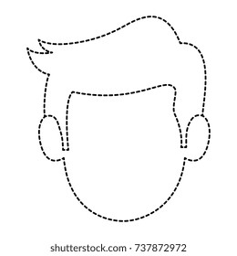 young man head avatar character