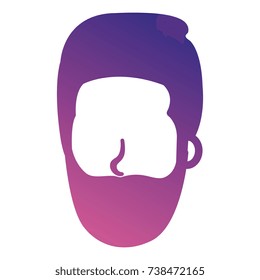 young man head avatar character