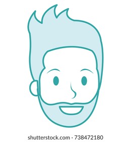 young man head avatar character