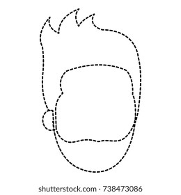 young man head avatar character