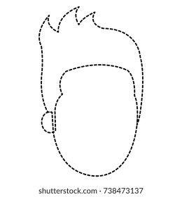 young man head avatar character