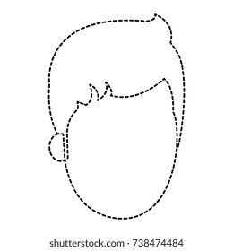 young man head avatar character