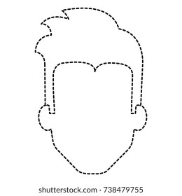 young man head avatar character