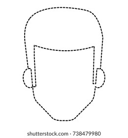 young man head avatar character