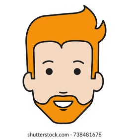 young man head avatar character