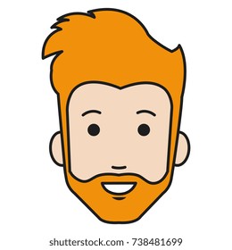 young man head avatar character