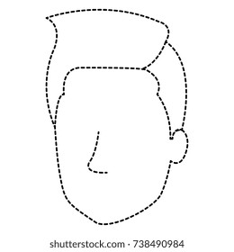 young man head avatar character