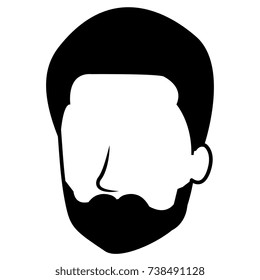 young man head avatar character