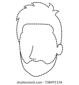 young man head avatar character