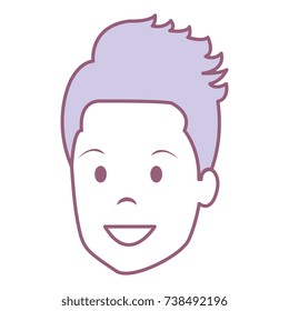 young man head avatar character