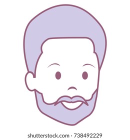 young man head avatar character
