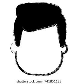 young man head avatar character
