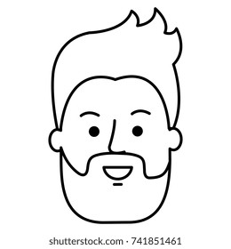 young man head avatar character
