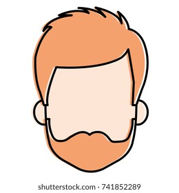 young man head avatar character