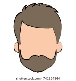 young man head avatar character