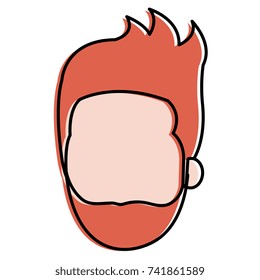 young man head avatar character