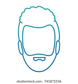 young man head avatar character