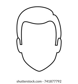 young man head avatar character