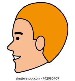 young man head avatar character