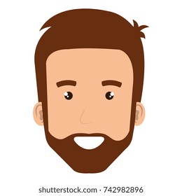young man head avatar character