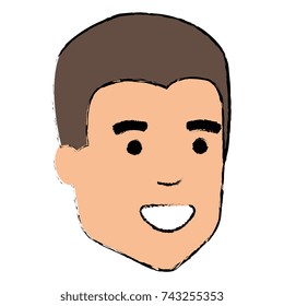 young man head avatar character