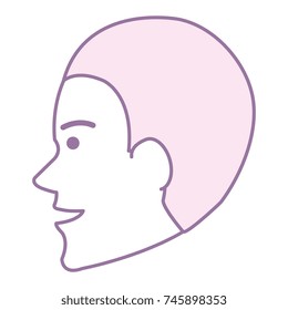 young man head avatar character