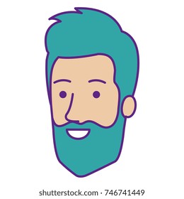 young man head avatar character
