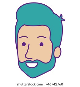 young man head avatar character