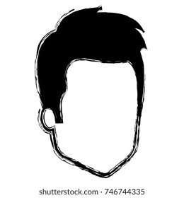 young man head avatar character