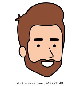 young man head avatar character