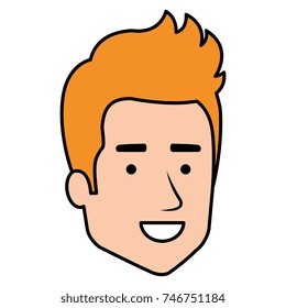 young man head avatar character