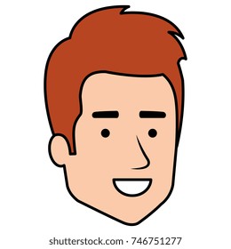 young man head avatar character