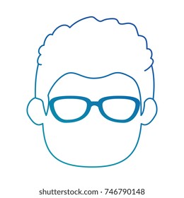 young man head avatar character