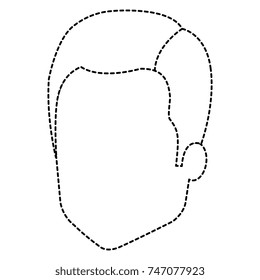 young man head avatar character