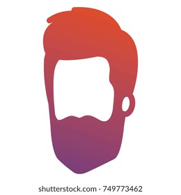 young man head avatar character