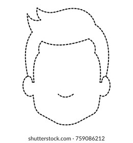 young man head avatar character