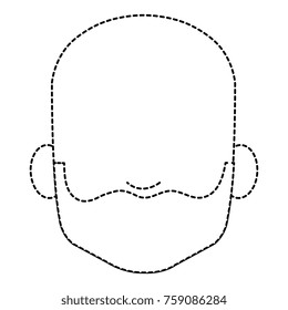 young man head avatar character