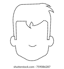 young man head avatar character