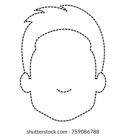 young man head avatar character