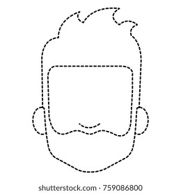 young man head avatar character