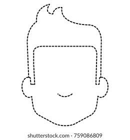 young man head avatar character