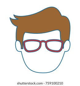 young man head avatar character
