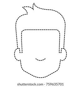 young man head avatar character