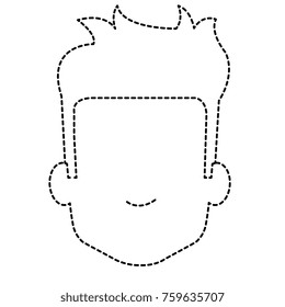 young man head avatar character