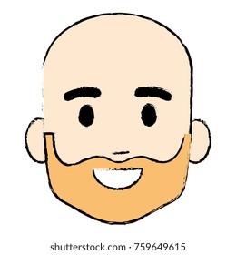 young man head avatar character