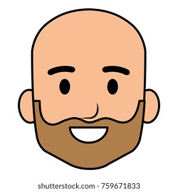 young man head avatar character