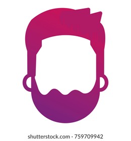 young man head avatar character
